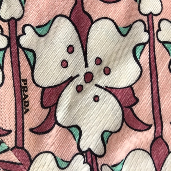 Prada/ Floral Long Sleeve Top/Shirt / Size Small - Picture 3 of 11